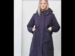 Danesvaneke Plaid Winter Parka Marine/Black/Redwine