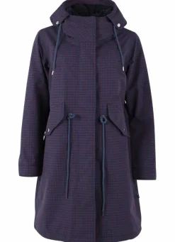 Danesvaneke Plaid Winter Parka Marine/Black/Redwine