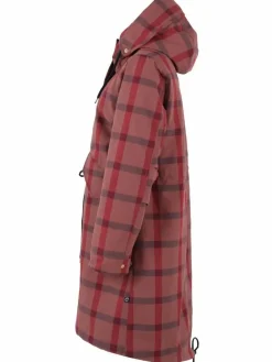 Danesvaneke Plaid Winter Parka Beige Rose/Dark Navy/Redwine