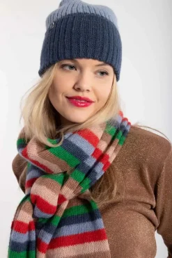 Danetop Beanie Marine/Porcelaine