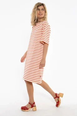 Danetrinidad Dress Chalk/Bright Red