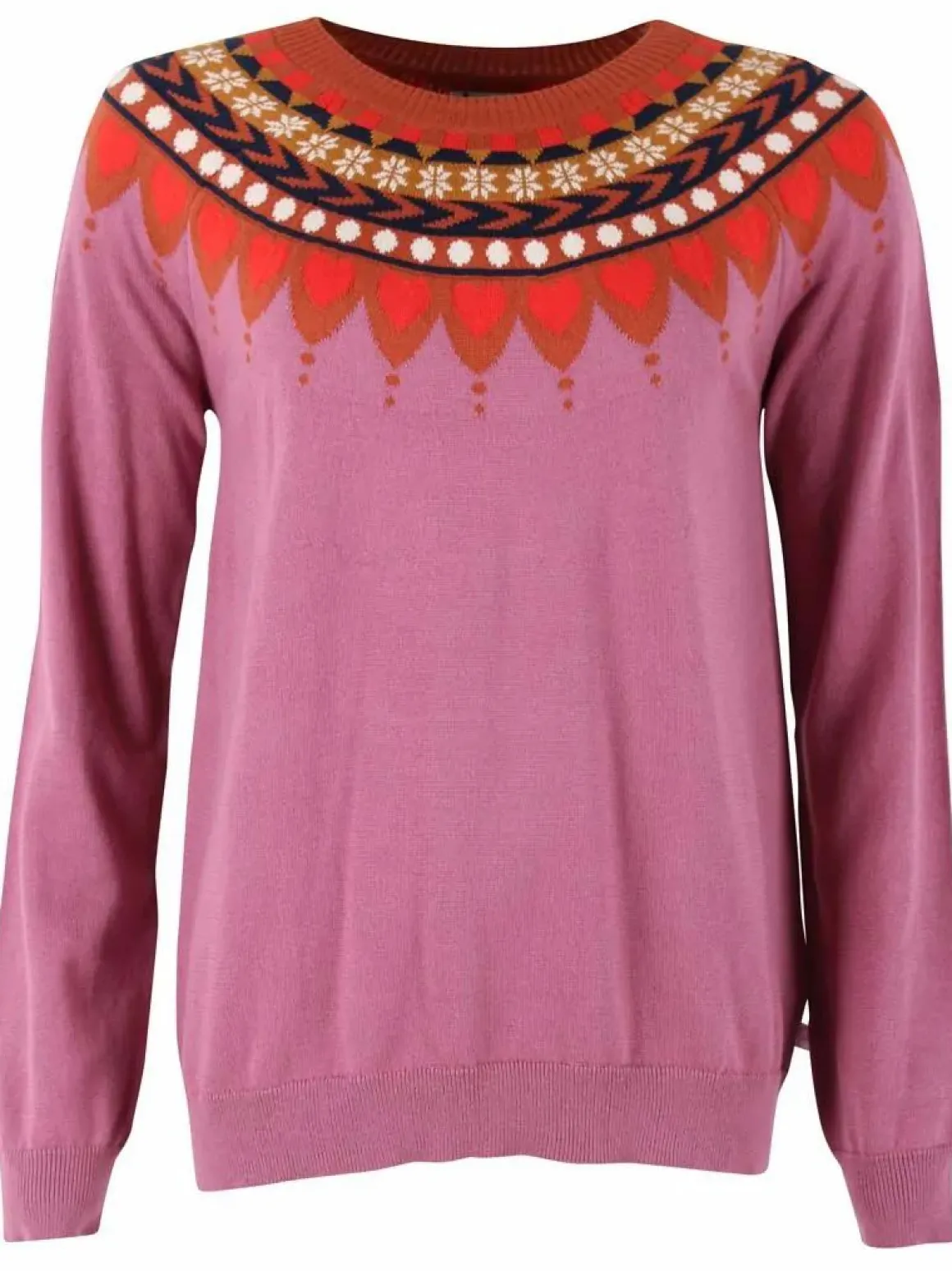 Danetrusty Cotton Knit Sweater Old Rose