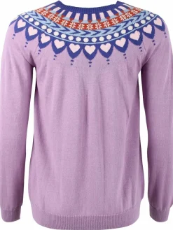 Danetrusty Cotton Knit Sweater Soft Viola