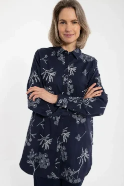 Danetulip Poplin Tunika Dk Navy/Chalk Hemlock