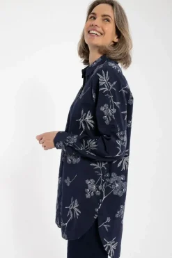 Danetulip Poplin Tunika Dk Navy/Chalk Hemlock