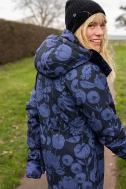 Daneturell Winter Coat Black Hortensia