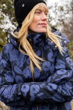 Daneturell Winter Coat Black Hortensia