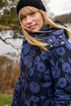 Daneturell Winter Coat Black Hortensia
