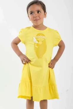 Danevesterbro Dress Bright Yellow Lillmissliver