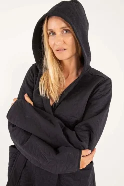 Daneviking Robe Black Leaf