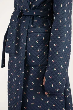 Daneviking Robe Navy Mini Flower