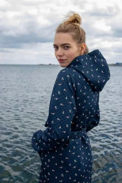 Daneviking Robe Navy Mini Flower