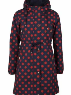 Danflora Winter Parka Dark Navy/Dark Rust Dots