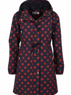Danflora Winter Parka Dark Navy/Dark Rust Dots