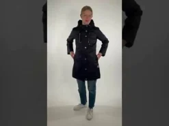Daninge Winter Parka Black (Silver Trim)