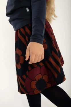 Danyrsa Skirt Beige Rose/Navy Power Flowers