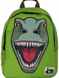 Dyr Kids Backpack Green T-Rex