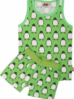 Dyrbark Undie Set Aop Bright Green Pingviner
