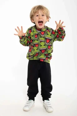 Dyrbellow Sweat Aop/Strib Army T-Rex
