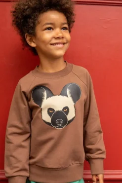 Dyrbellow Sweat Brown Vildhund