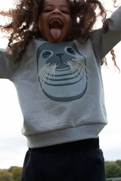 Dyrbellow Sweat Hthr Grey Sael