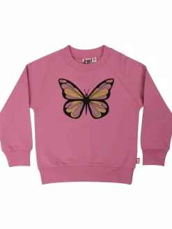 Dyrbellow Sweat Noos Old Rose Sommerfugl