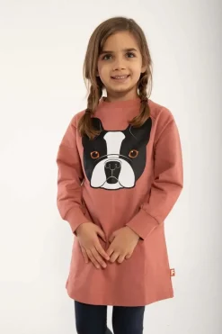Dyrfurry Sweat Dress Old Rose Frenchie