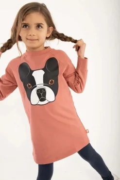 Dyrfurry Sweat Dress Old Rose Frenchie