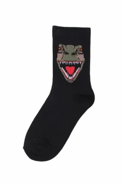 Dyrgalop Socks Black T-Rex