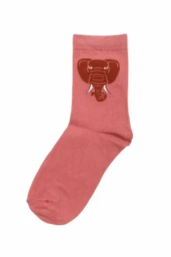 Dyrgalop Socks Old Rose Elefant