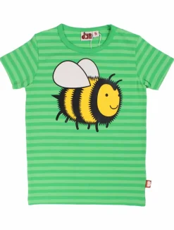 Dyrgrowl Tee Aop/Strib Spring Green/Bright Green Bi
