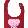 Dyrmunchie Bib Deep Red Elefant