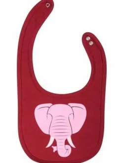 Dyrmunchie Bib Deep Red Elefant