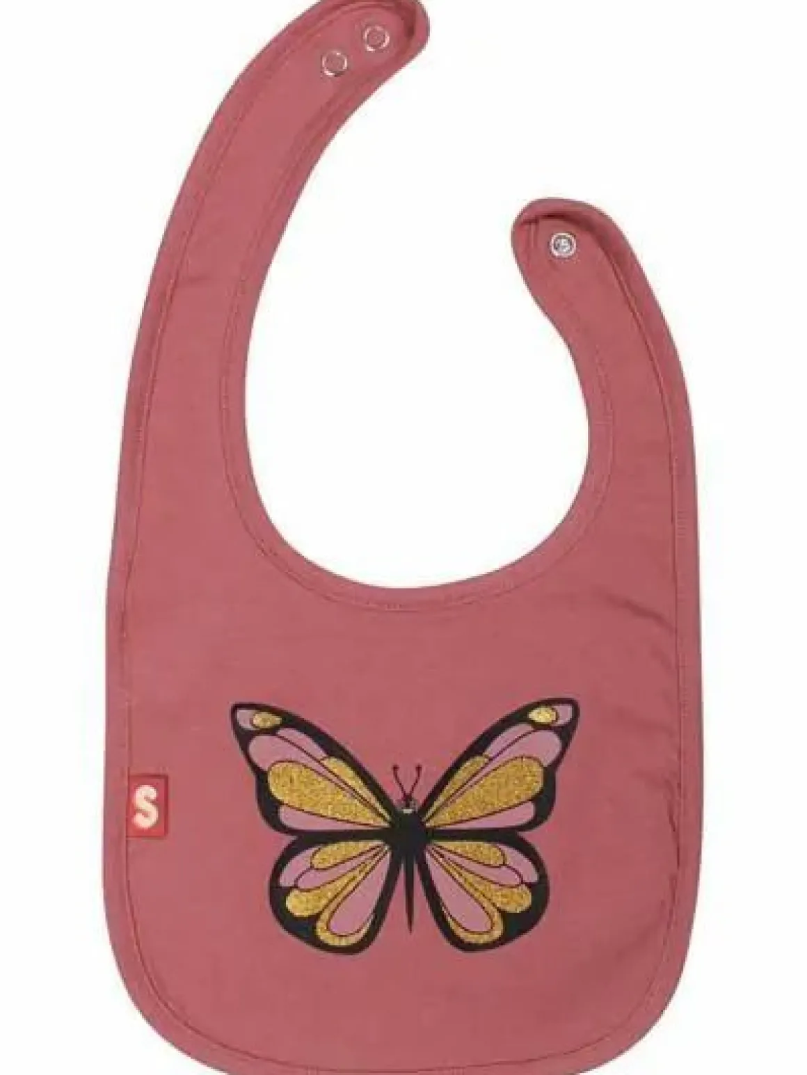 Dyrmunchie Bib Vintage Rose Sommerfugl