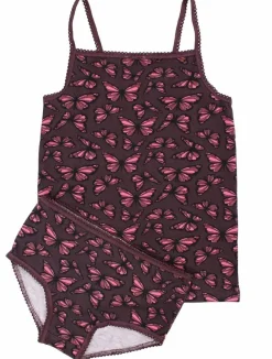 Dyrnest Undie Set Aop Grey Viola Flutter