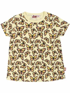 Dyrwildlife Tee Aop/Strib Pale Yellow Flutter