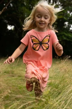Dyrzanzi Dress Coral Sommerfugl