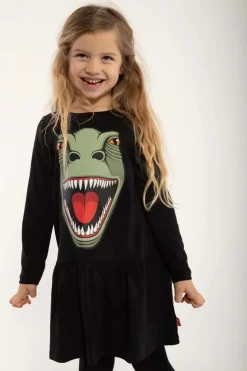 Dyrzanzi Dress Ls Black T-Rex