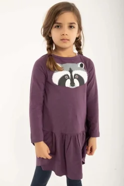 Dyrzanzi Dress Ls Grey Mauve Vaskebjoern