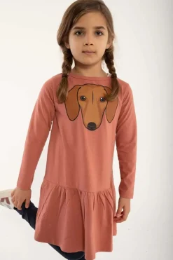 Dyrzanzi Dress Ls Old Rose Gravhund