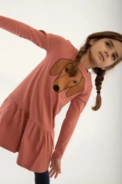 Dyrzanzi Dress Ls Old Rose Gravhund