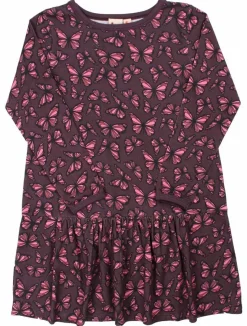 Dyrzanzi Ls Dress Aop/Strib Grey Viola Flutter