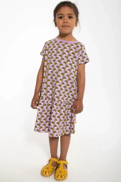 Dyrzanzi Ss Dress Aop/Strib Soft Viola Bier