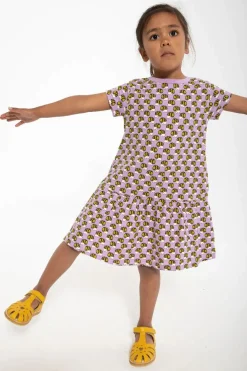 Dyrzanzi Ss Dress Aop/Strib Soft Viola Bier