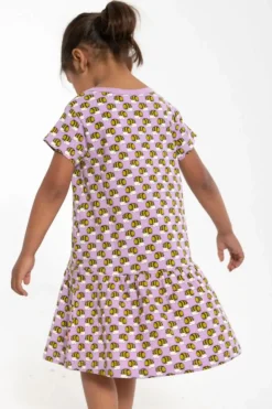 Dyrzanzi Ss Dress Aop/Strib Soft Viola Bier