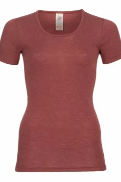 Engel Wool Natur Ladies Shirt Ss Copper