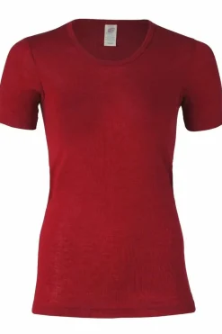 Engel Wool Natur Ladies Shirt Ss Mallow