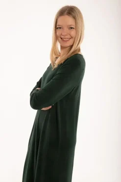 Ess - Casandra Dress Black Green