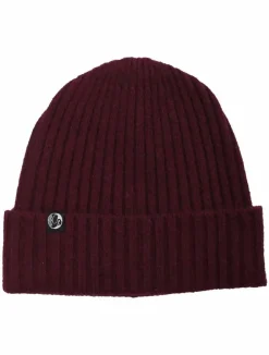 Ess - Cashmere Rib Beanie Dk Bordeaux