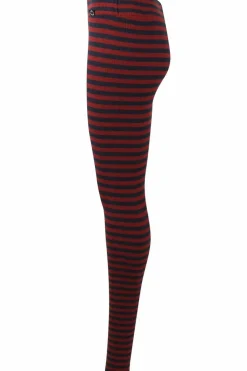 Ess - Danebuddy Leggings Dk Navy/Redwine